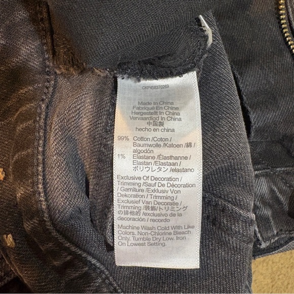 Madewell The Slim Boyjean Black Lunar Wash Jeans Size 28 - Picture 10 of 11